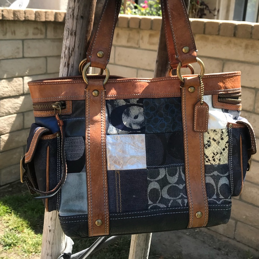 Authentic Vintage Coach tobacco leather